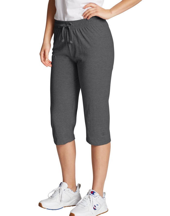 Champion Classic Jersey Capris Broek Dames - DonkerGrijs - Belgie 3059LMOPD